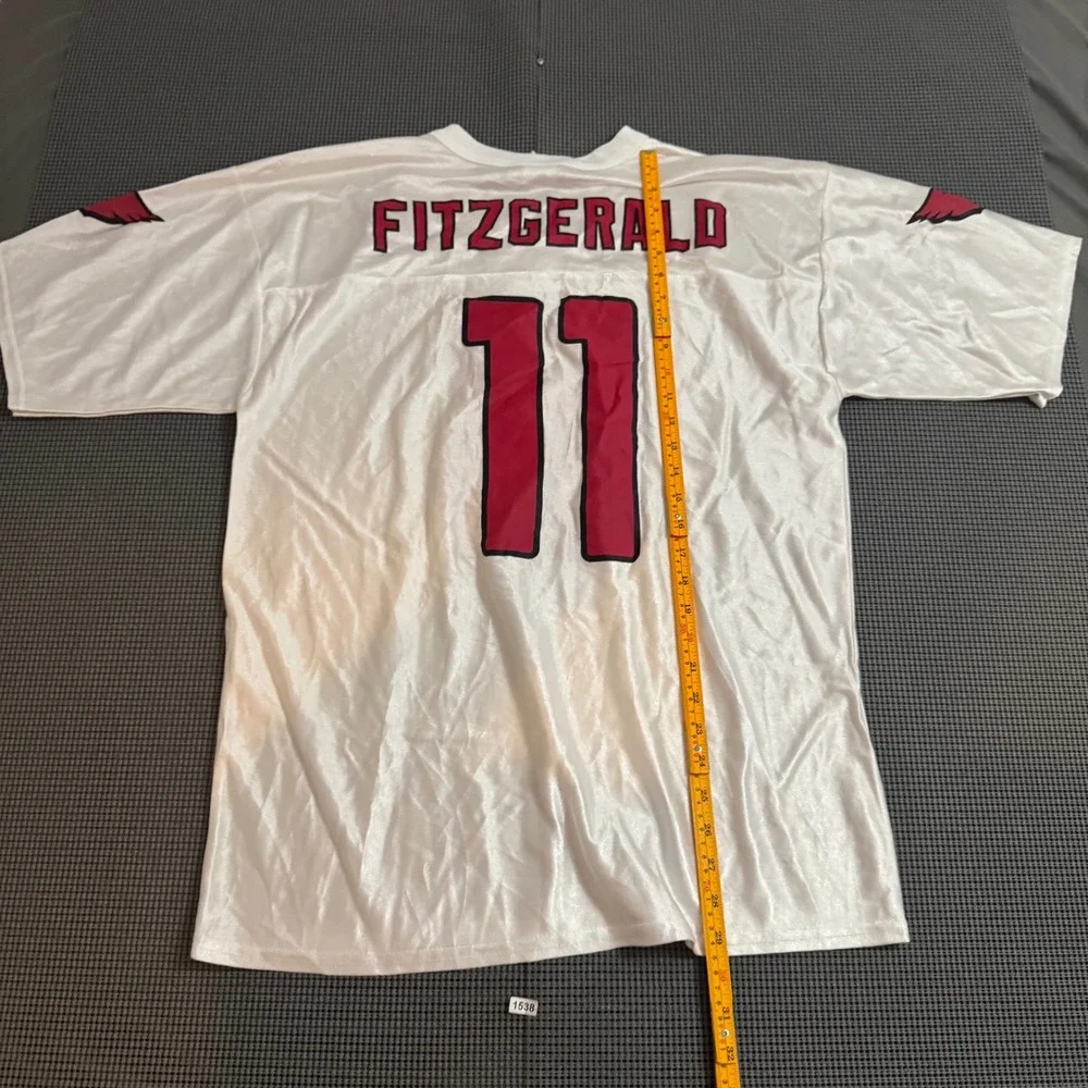 NFL Arizona Cardinals Larry Fitzgerald 11 Jersey White Mens Large L Fan Apparel